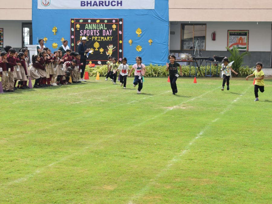 Students playing sports